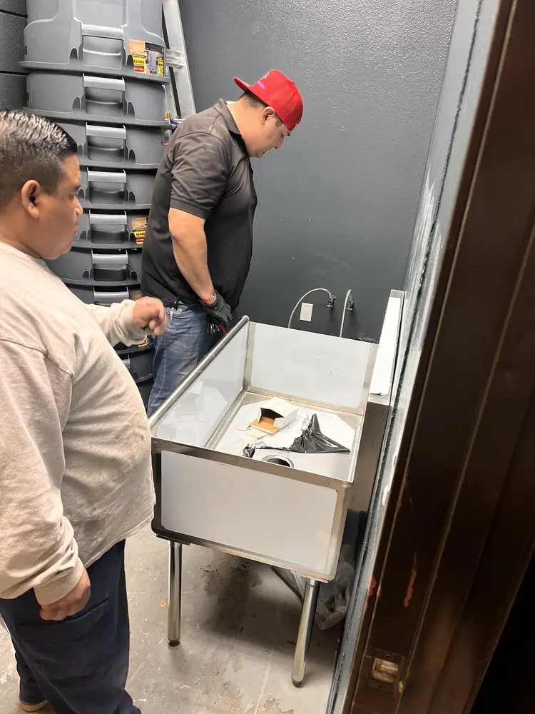 Commercial plumbing and sink installation in Cumberland